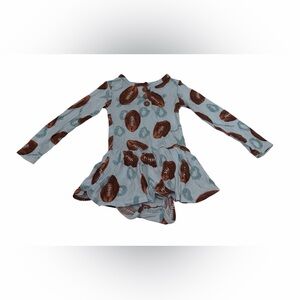Posh Peanut Baby Girl Bodysuit Dress
Football Print Size12-18
Months